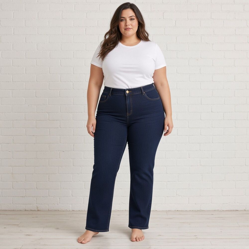 Lane Bryant Straight Leg Tighter Tummy jeans Sz 26